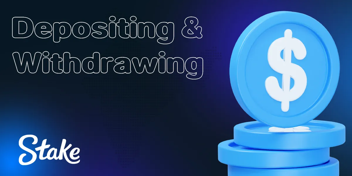 How to deposit and withdraw winnings from Stake site 