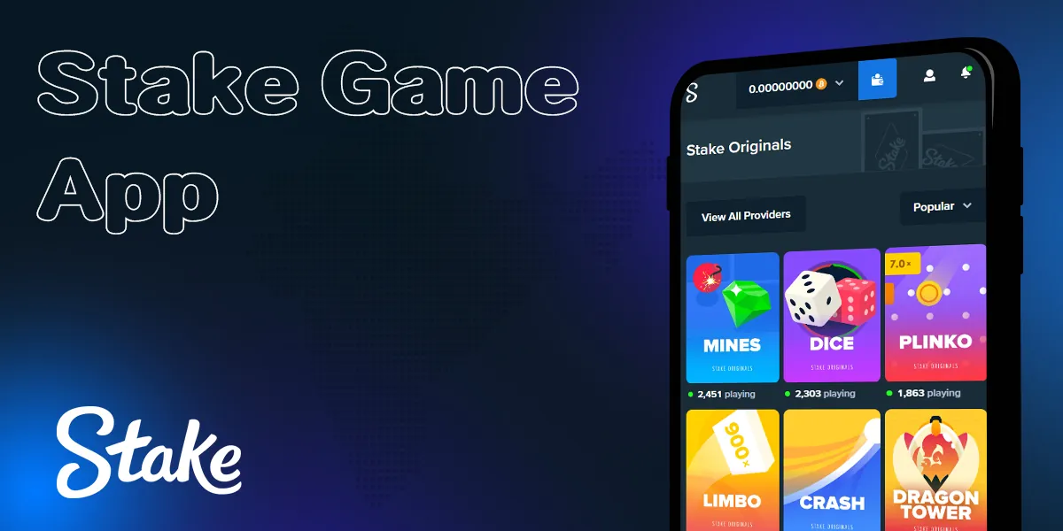 Stake online casino app and mobile version of the site