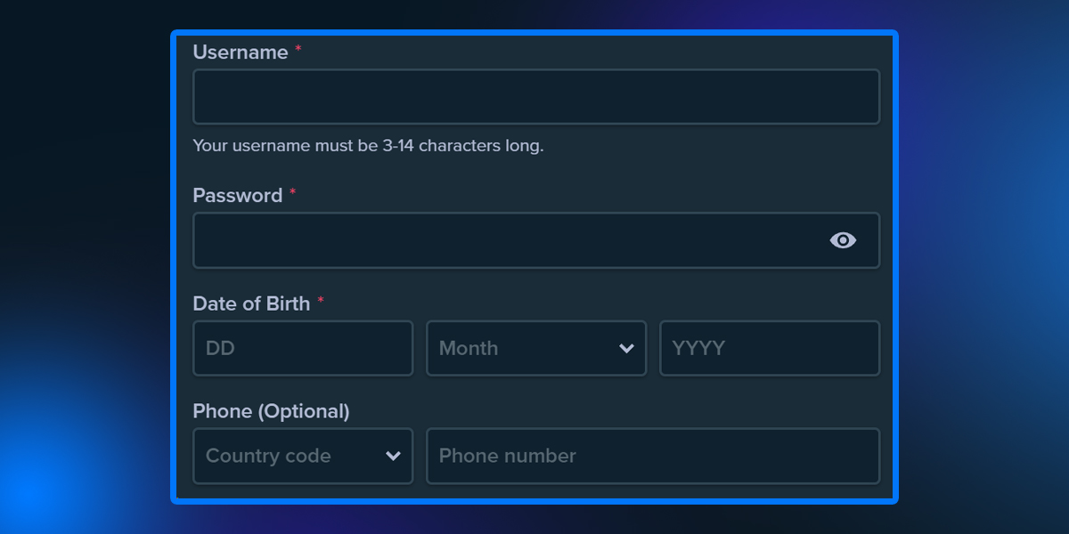 stake casino registration step 4