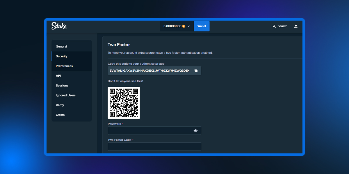 stake login process with email step 4