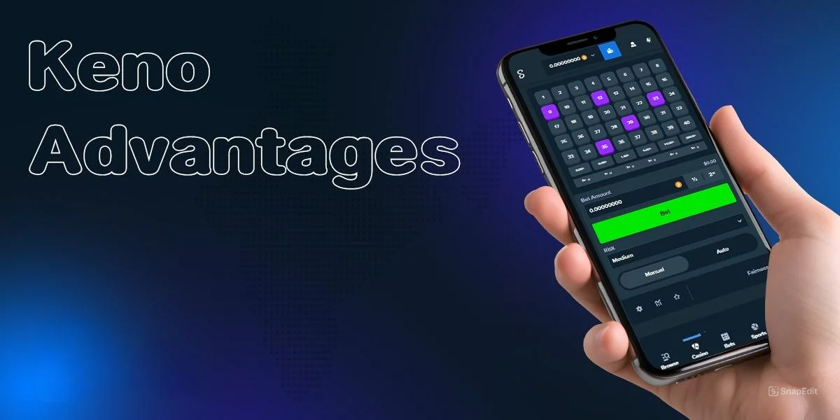 Benefits of playing Keno from Stake online casino India